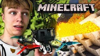 Skraidžiau su FPV dronu Minecraft'e