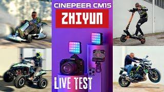 ZHIYUN CM15 - SUPER POWERFUL CAMERA LIGHT - PERFECT PAIRING WITH IPHONE 16 PRO & MORE - LIVE TEST