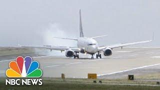 Cross-Wind Landing At Leeds Bradford Airport | Archives | NBC News