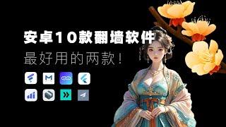 【免费VPN】安卓的10款翻墙软件？最好用的是哪款？Flclash｜ClashMeta｜sing-box｜Hiddify-Next｜v2rayNG｜Shadowsocks｜Karing