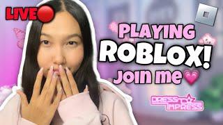 LIVE! PLAYING ROBLOX! JOIN ME!