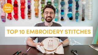 Embroidery for beginners | TOP 10 stitches!