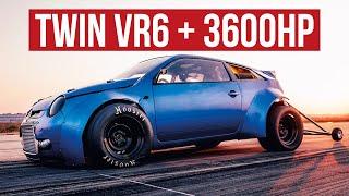 VW Frankenstein Lupo Drag Car From Hell w/ TWO VR6 Motors