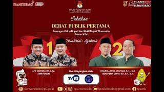 LIVE | DEBAT PUBLIK PERTAMA PASANGAN CALON BUPATI DAN WAKIL BUPATI WONOSOBO 2024