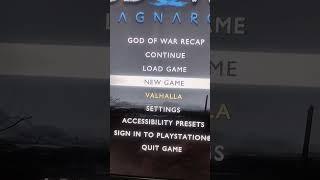 THE GOD OF WAR VALHALLA OPTION