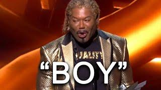 Christopher Judge (Kratos) says "Boi" in his speech