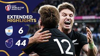 All Blacks fly past Los Pumas | Argentina v New Zealand | Rugby World Cup 2023 Extended Highlights