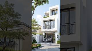 Stunning 3-Story Modern Townhouse in Elegant White