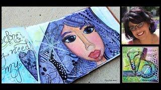 Art journaling techniques with Rita Barakat