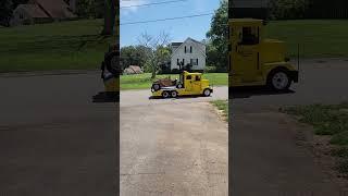 Toy hauler mini semi out waking the neighbors