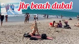 Dubai beach walk | Jbr Beach duabi full fun video | best beach dubai | jbr beach in dubai