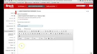 Creating a hyperlink in Sakai
