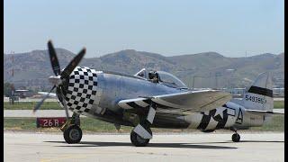 P-47 Thunderbolts Planes of Fame Airshow Chino CA May 2014