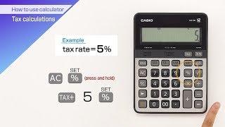 CASIO【How to use calculator Tax calculations】