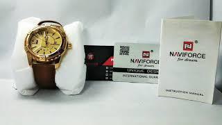 Naviforce Watch | Hands On Review NF9117M GG Leather | Naviforce Watch BD