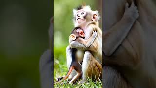 Mother is not just a word, but a feeling, a love, a refuge. #mother #monkey #children #monkeys