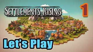 Let's Play - Settlements Rising - Full Gameplay - Release Early Access - Survival City Builder