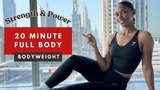 20min Full Body Workout - BODYWEIGHT (NO EQUIPMENT) | Strength & Muscle