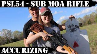 PSL54 Sub MOA Rifle in hands of teenager...Accurizing it in 3 easy steps!