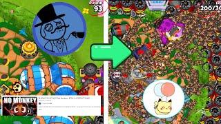 How FAR can you go WITHOUT Monkeys in Bloons TD6?