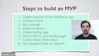 How to create a minimum viable product or MVP?