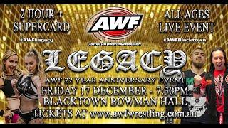 FULL SHOW: AWF PRO-WRESTLING LEGACY - 17/12/2022 - Australian Wrestling Federation