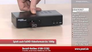 auvisio Digitaler HD-Sat-Receiver DSR-395U.mini mit FullHD-Mediaplayer