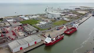 Great Yarmouth. Britannia Monument.  DJI Mini 2 SE