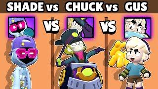 SHADE vs GUS vs CHUCK | THE BEST GHOST STATION BRAWLER  | NEW BRAWLER | BRAWL STARS