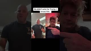 Joe Berzerk He didn’t vote for Trump