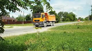 Сельская улица. Статика и динамика. Russia. Rural street on a summer day. # 1