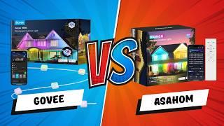 BEST Outdoor Smart Lights? Govee vs Asahom - Permanent Outdoor Lights