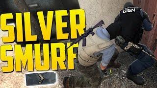 FUNNY SILVER RANK SMURF! - CS GO Funny Moments in Competitive