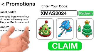 2024 *ALL 5 NEW* ROBLOX PROMO CODES All Free ROBUX Items in DECEMBER + EVENT | All Free Items Roblox