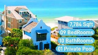 Beachfront House Tour - 8854 E County Hwy 30A Inlet Beach Florida