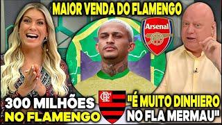 JOGO ABERTO FLAMENGO "RENATA FAN EXALTOU" MAIOR VENDA DO MENGÃO "300 MILHÕES" WESLEY NO ARSENAL