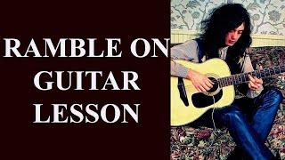 RAMBLE ON - LED ZEPPELIN GUITAR LESSON