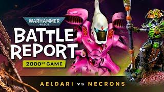 Xtreme Xenos! Aeldari vs Necrons Warhammer 40k Battle Report