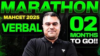 MAH MBA CET 2025  Complete VERBAL Marathon Session 01