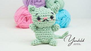 Süße Tiere häkeln - kleines Amigurumi Kätzchen häkeln - Einfache Katze