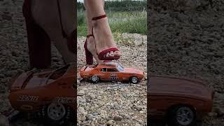 High heel model car crush #highhhelcarcrush #asmrcrush #giantesscarcrush #ladiesvscars #Misty