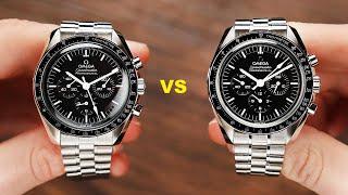 Omega Speedmaster Moonwatch Hesalite VS Sapphire