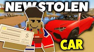 NEW STOLEN CAR! - Unturned Thief Roleplay (I Made $100,000 By ROBBING A SUPERCAR!)