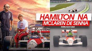 Lewis Hamilton na McLaren MP4 do Senna em Interlagos 2024 | Fórmula 1 | Publishow Ps