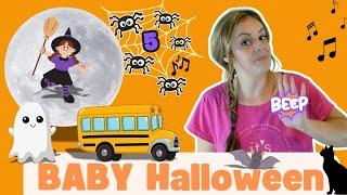 Baby Learning Video Miss Katie Halloween Songs & Baby Talk Wheels On The Bus Halloween For Toddlers