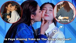 Is Faye Kissing Yoko on The Stage For Real? - FayeYoko