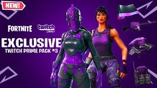 How To Unlock "TWITCH PRIME PACK 3" for FREE in Fortnite Battle Royale! (FREE Twitch Prime Pack 3)