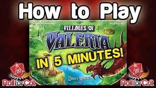 How to Play Villages of Valeria | Roll For Crit