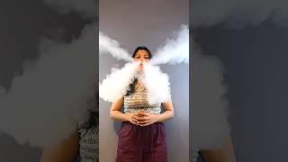 amazing smoking girl vape tricks #shorts