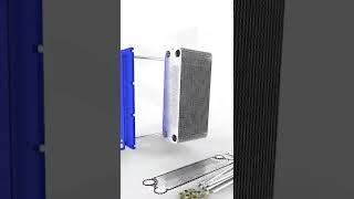 Пластинчатый теплообменник ВАРМ А2м Plate heat exchanger